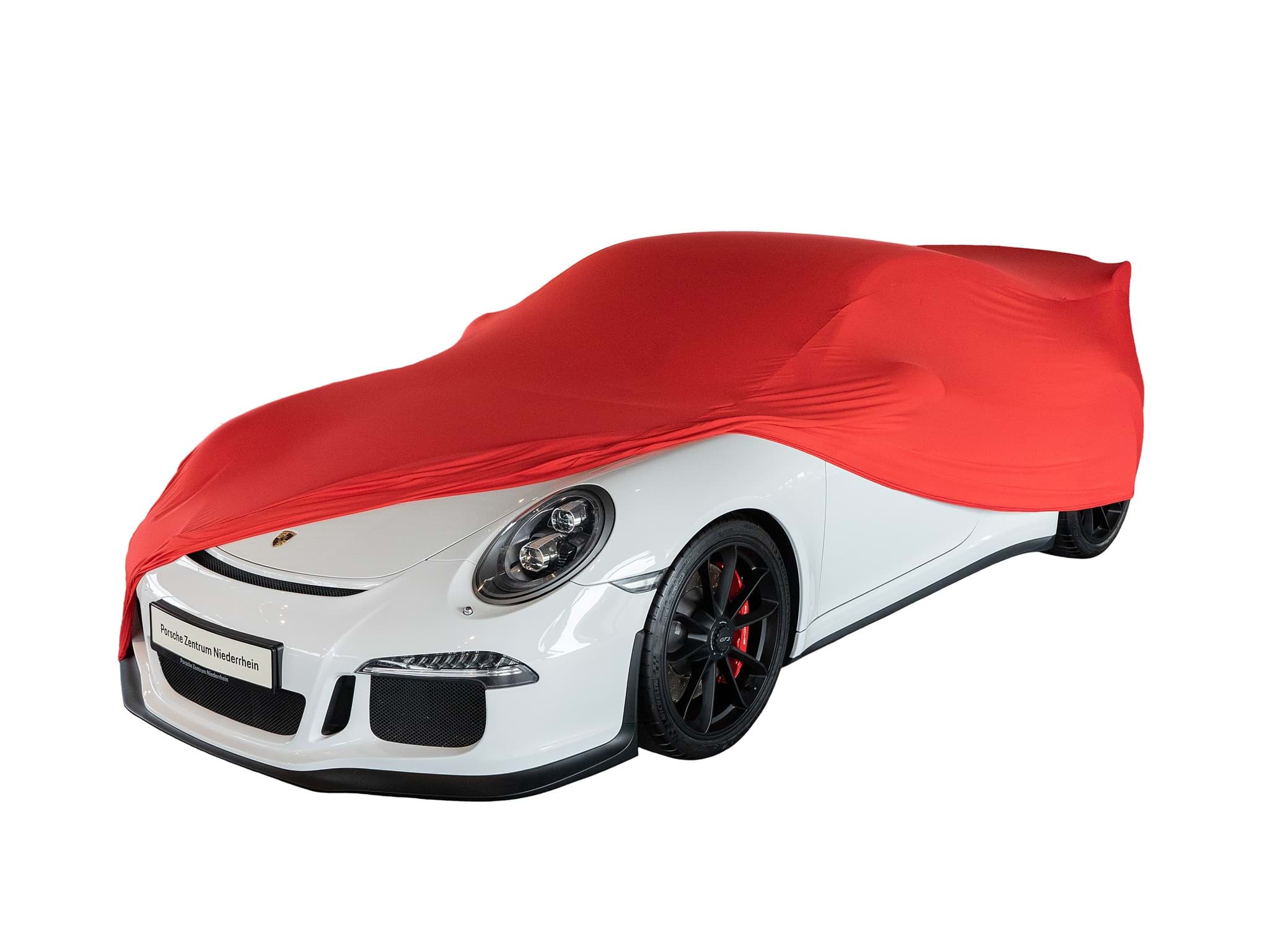 atmungsaktiv Farbe Rot für alle Innenbereiche Car-e-Cover die Leichte Autoschutzdecke Standard 